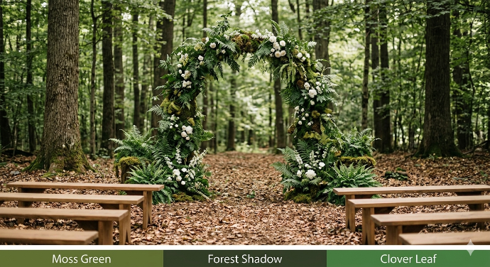 2. Ewiges Grün: Der zeitlose Green-Wedding-Trend