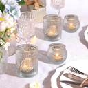 Vintage Teelichthalter Glas