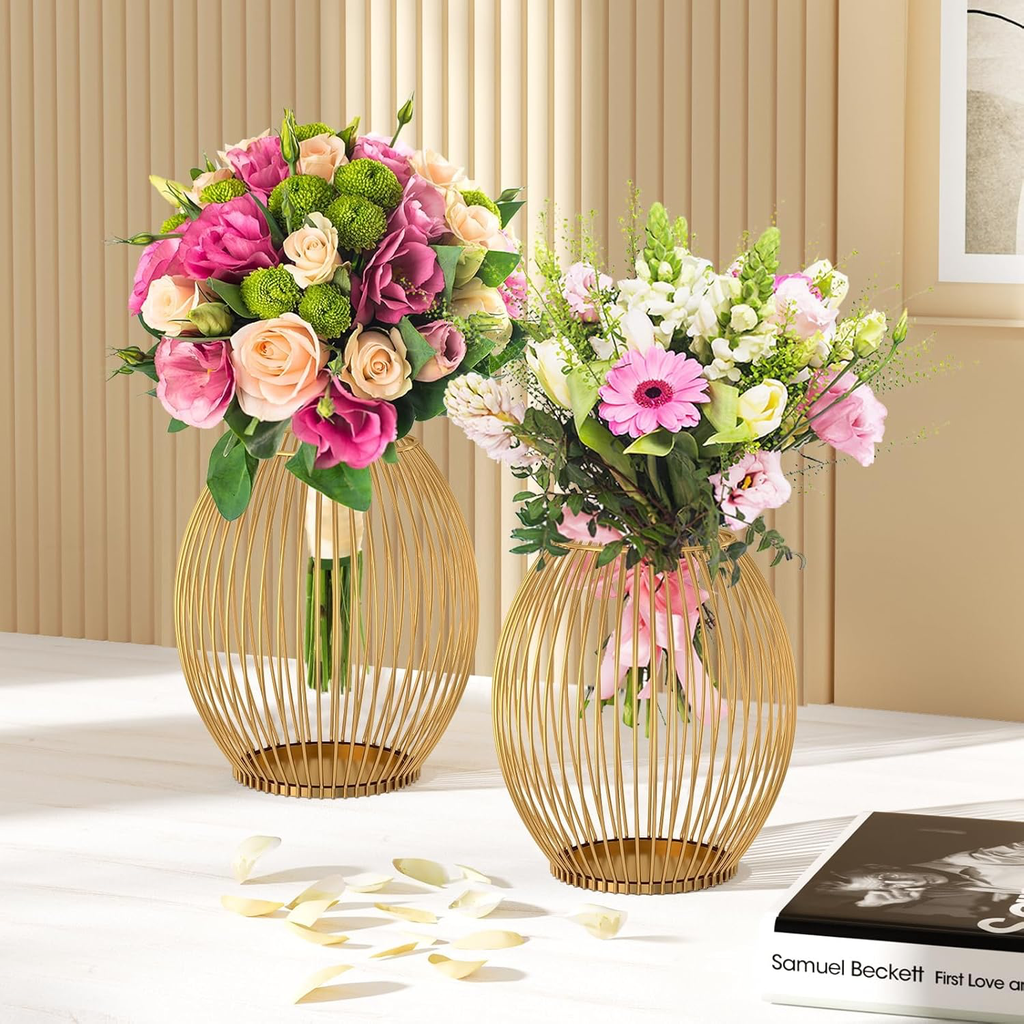 Goldene Kerzenständer Oval mieten 2 Stück